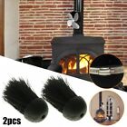 2 X Round Companion Set Hearth Fireplace Brush Head Replacements Pack Of 2