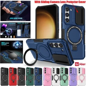 For Samsung S24 FE S23 S22 S21 S20 Ultra Plus Magsafe Ring Stand Case Lens Cover - Picture 1 of 115