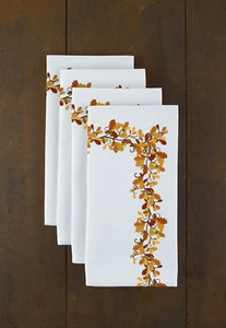Herbst Laub Grenze Signatur Kollektion 18" x 18" Servietten - 4er Pack - Bild 1 von 1
