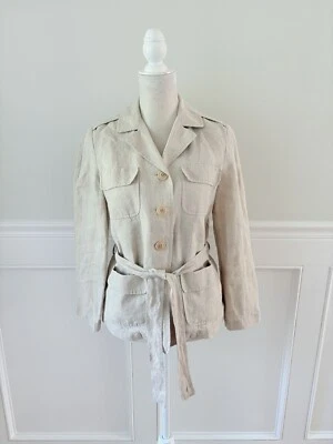 Max Mara Weekend Linen Jacket Beige 6 New - Image 1 of 4