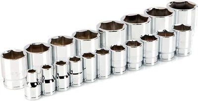 TEKTON 1/2 Inch Drive 6-Point Socket Set, 19-Piece (3/8-1-1/2 In.) | SHD92009 - Image 1 of 4