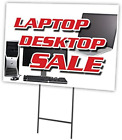 Laptop Desktop Sale 18&quot;X24&quot; Yard Sign &amp; Stake | Advertise Your Business | Stake