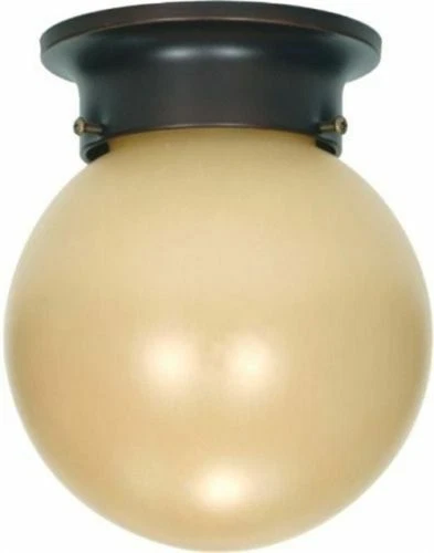 Nuvo Lighting 60/1279 Single Light 6" Wide Flush Mount Ceiling Fixture - Bronze