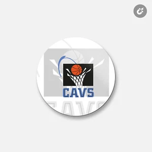 Cleveland Cavaliers NBA | 4"" X 4"" Imán decorativo redondo - Imagen 1 de 2