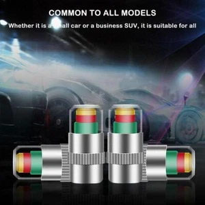 Safety Inspection Cap Valve Car Tire Pressure Indicator Gauge Alert J3 B5G9 J9Q7 - Picture 1 of 19