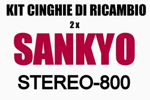 ★KIT CINGHIE DI RICAMBIO 2 x CINE PROIETTORE SANKYO STEREO-800★ - Imagen 1 de 1