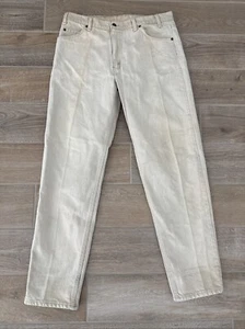 Levis 550 Jeans Mens 36x32 Khaki Tan Brown Relaxed Fit Made In USA - Picture 1 of 7