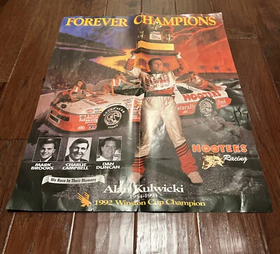Póster de carreras Alan Kulwicki Hooter Forever Champions NASCAR Memorial Winston Cup Foto 1 de 4