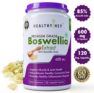 Boswellia Serrata Extract 600 mg | 120 Vegetable Capsules | 85% Boswellic Acids - Picture 1 of 4