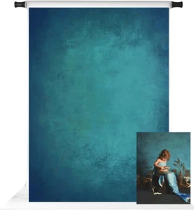 6.5X10Ft Abstract Green Backdrop for Photoshoot Retro Portrait Photo Backgrou... - Picture 1 of 1