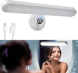 Wireless Vanity Lights for Mirror, Rechargeable Battery Operated Mirror Lights,  - Picture 1 of 12