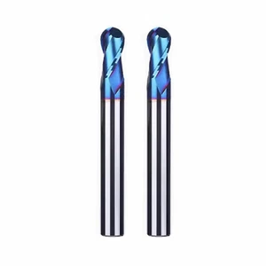 2pcs 12mm HRC65 Tungsten steel Ball nose 2 Flutes Carbide End Mills - Picture 1 of 6