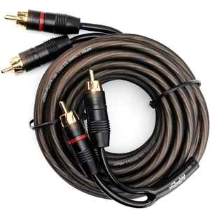 Cinch Audiokabel für Subwoofer oder Stereokabel, 2-Kanal, 20 Fuß - Bild 1 von 12