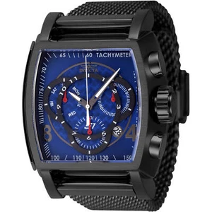 Invicta Men's Watch S1 Rally Chrono Blue and Black Dial Steel Bracelet 46011 - Picture 1 of 2