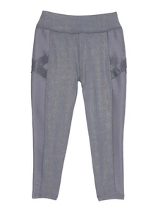 Avia Girls Pieced Performance Leggings, Grey, Small 6-6X - Picture 1 of 3