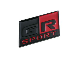 Toyota GR Sport Gazoo Racing Black Red Emblem Decal Badge Sticker Nameplate