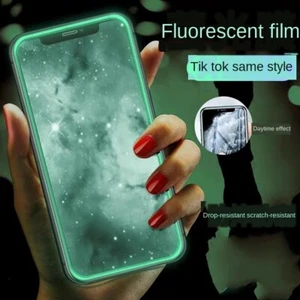 Luminous Tempered Glass Screen Protector For iPhone 12 Pro 13 Pro Max mini - Picture 1 of 9