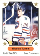 1991-92 7th Inning Sketch QMJHL #114 Nicolas Turmel