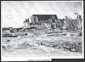 2009 --  JUIN 1940 . TOURS VILLE DETRUITE . 3X943 - Foto 1 di 1