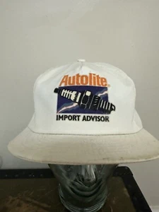 Autolite Imort Advisor Patch Hat White SnapBack Yupoong Trucker - Picture 1 of 5