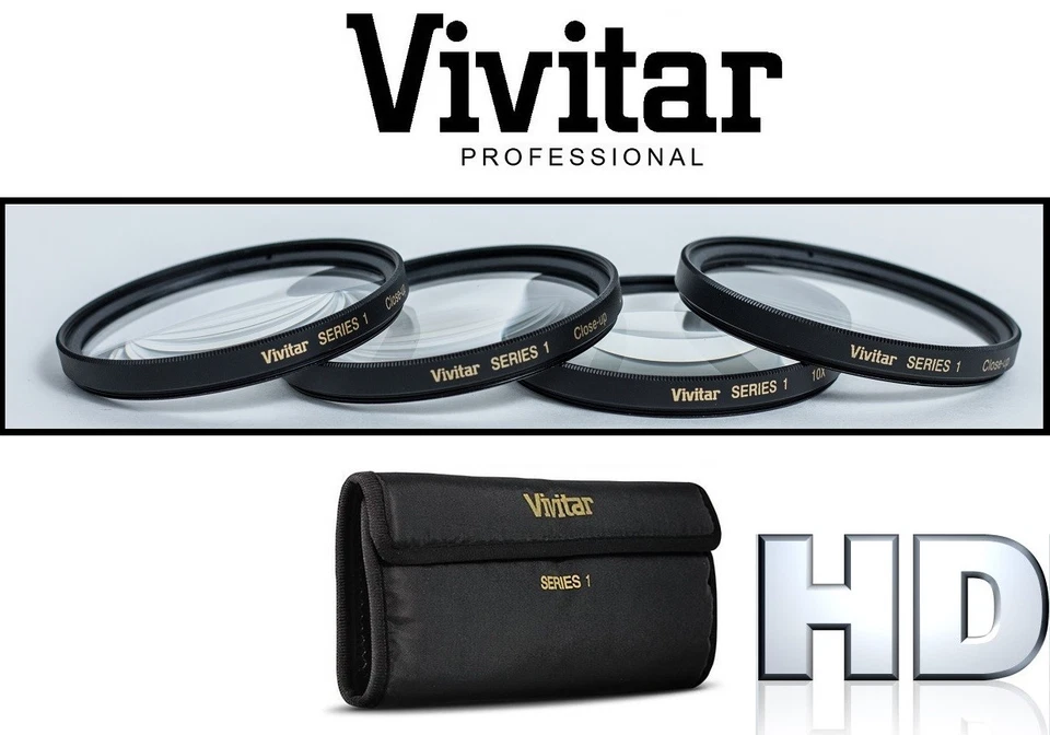 4-PCS CLOSE-UP MACRO LENS SET +1 +2 +4 +10 FOR CANON EOS REBEL T3 T3i XTi - Image 1 of 4