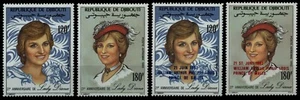 Djibouti 1982 - Mi-Nr. 333-334 y 346-347** - MNH - Lady Diana - Imagen 1 de 1