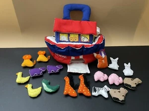 Pockets Of Learning Noah's Ark Soft Plush Toy With Plush Animals Vintage 1991 - Picture 1 of 7