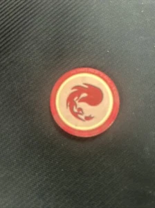 Ficha de póker con símbolo de maná roja de colección - Imagen 1 de 1