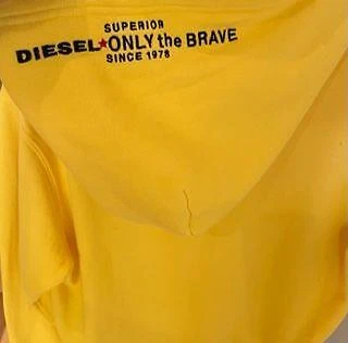 Usado en Excelente Condición Niños Niñas DIESEL Distressed Sudadera con Capucha Talla 10Y Amarillo Sobre la Cabeza Foto 1 de 1