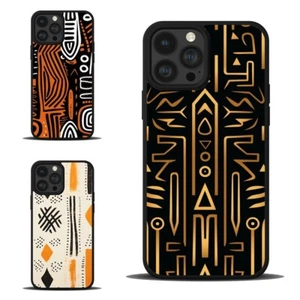 For Apple iPhone For Samsung Hard Case frican MudCloth Design - Picture 1 of 25