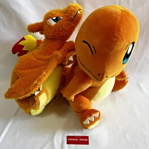 Pokemon Charmander Charizard Plush Set Bandai Banpresto Japan - Picture 1 of 9