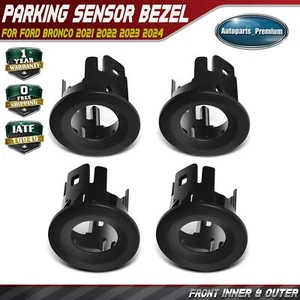 4Pcs Front Inner &Outer Parking Sensor Bezel for Ford Bronco 2021 2022 2023 2024 - Picture 1 of 11