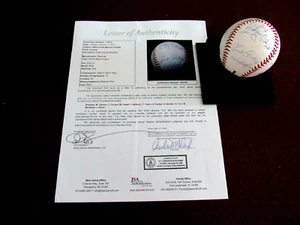 2004 FLORIDA MARLINS MIGUEL CABRERA CONINE MCKEON SIGNED AUTO OML BASEBALL JSA - Picture 1 of 7