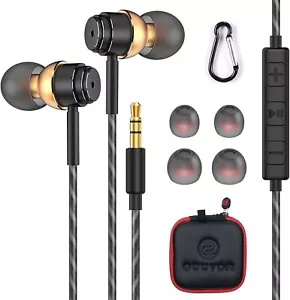 GUUVOR Wired In-Ear Headphones Magnetic Earphones with Microphone Noise Isolatin - Picture 1 of 7