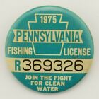 1975 Pennsylvania Resident Fishing License Pin/Badge 
