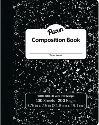 Composition Notebook - Wide-Ruled - 100 Sheets - Pacon Brand - Image 1 of 4