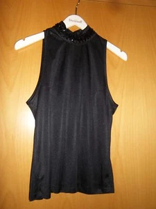 Damen Shirt, ärmellos, Kendzja,Top,Gr.36,schwarz,NEU!, knitterfrei, Glitter,edel - Bild 1 von 3