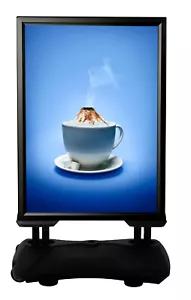 Kundenstopper WindPro A0 Werbeaufsteller Gehwegaufsteller Plakatständer outdoor - Bild 1 von 9