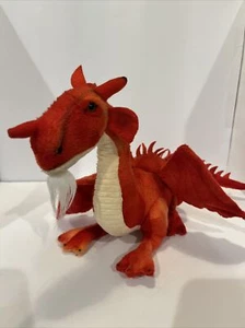 Uni-Toys Plush Red Dragon, Made In Germany 9 Inch Tall - Picture 1 of 3