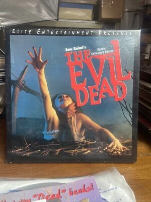 THE EVIL DEAD 3-Laserdisc BOXED SET ELITE GOLD-TINTED DISC RARE Sam Raimi - Image 1 of 4
