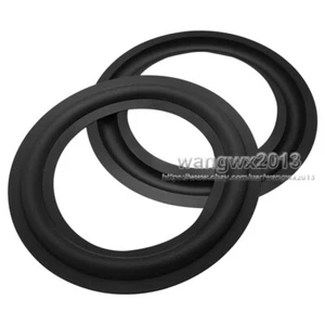 2x 5.5" inch 142mm Speaker Rubber Edge Woofer Surround Circle Bass Folding Ring - Picture 1 of 4