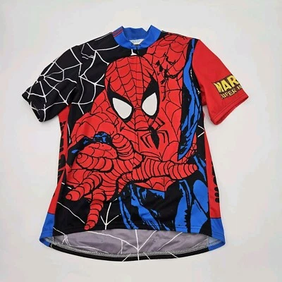 Camiseta deportiva de ciclismo Pearl Izumi Marvel Spiderman para hombre talla XL azul manga corta cremallera Foto 1 de 4