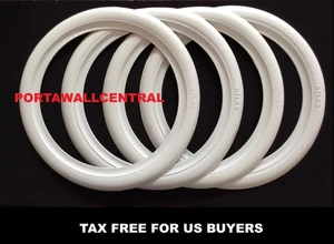 14'' White Wall Portawall Tire insert trim set of 4 Topper Flapper Sidewall - Picture 1 of 7