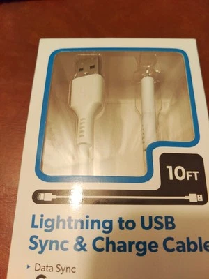 Mobilcharge 10 FT Lightening To USB Cable For iPhone, iPad, iPod - Image 1 of 4