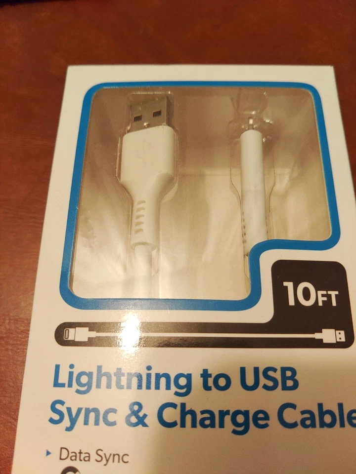 Mobilcharge Lightning to USB Cable 10ft Long