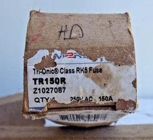 3...Fusible Gould Shawmut Tri-onic TR150R clase de retardo de tiempo RK5, 150 A, 250 VCA - Imagen 1 de 6