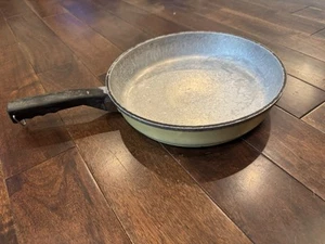 Club Aluminum vtg cookware yellow frying pan 10 Inch midcentury skillet heavy - Picture 1 of 6
