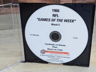 1966 NFL Game Of The Week 5 Cardinals/Giants Bears/Colts Rare Sportsfilms 2023 - Image 1 of 2