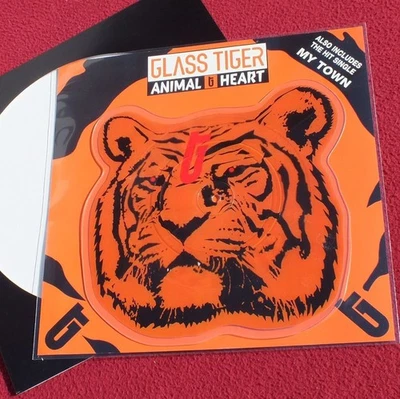 7" Shape Picture Disc*  Glass Tiger ‎– Animal Heart (1991) ** RAR - Bild 1 von 2