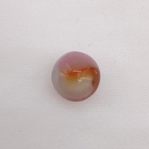 Marmo vetro vortice vintage - nucleo rosa, arancione e giallo - 5/8" - Foto 1 di 5